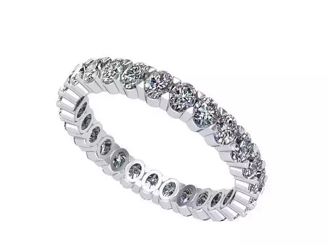 Oval Diamonds Eternity Band