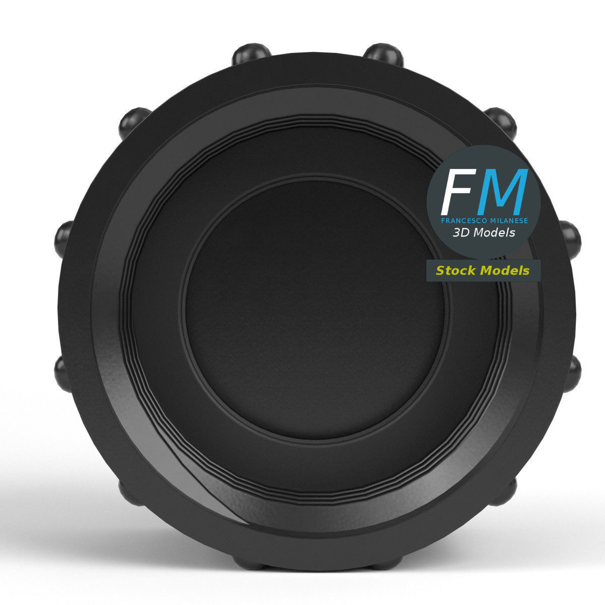 Plastic hose cap 3 3D model_4