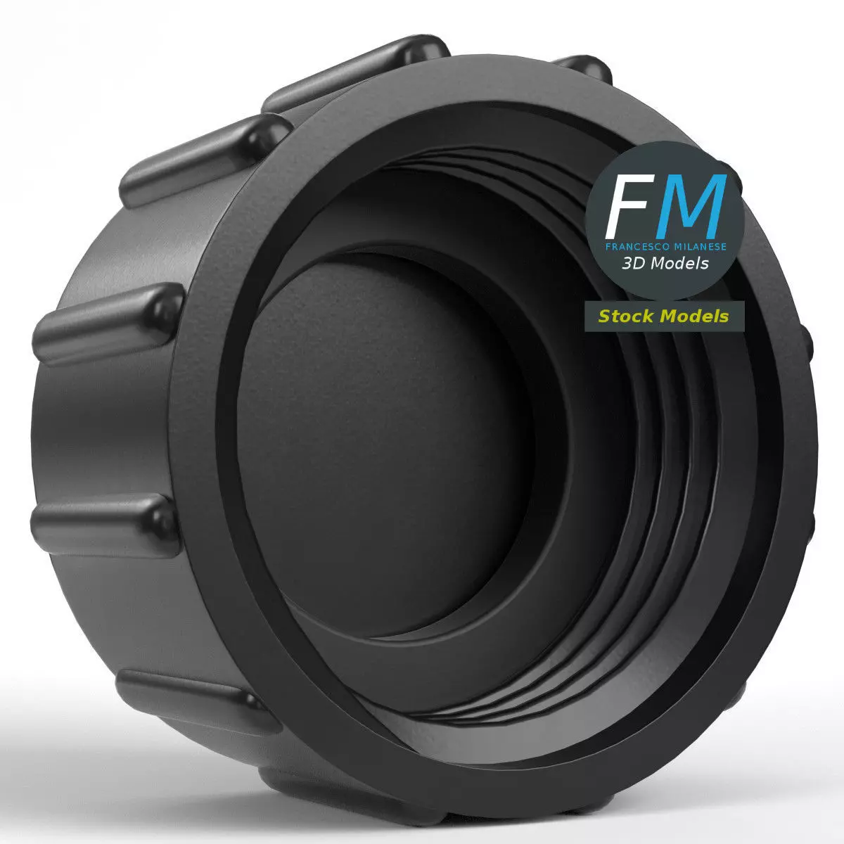 Plastic hose cap 3 3D model_0