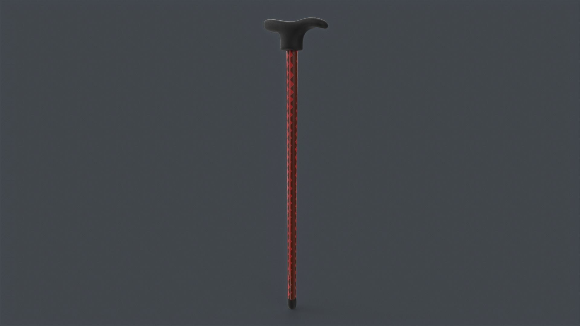 Wooden Walking Stick Low-poly 3D model_6