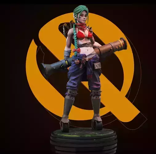 Bazooka Girl 3D Print