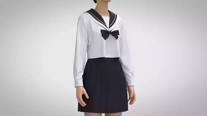 Sailor Collar School Uniform 1