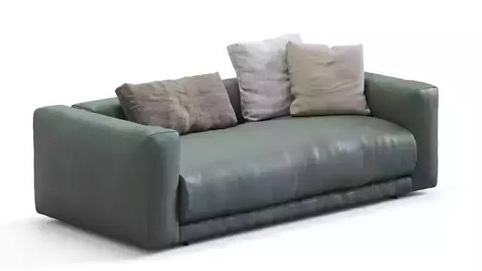Cor leather sofa Moss 3D model