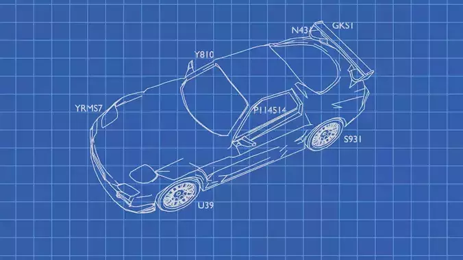 Lowpoly Car Model sports