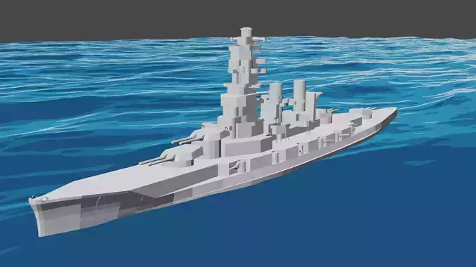 Lowpoly IJN Kongo