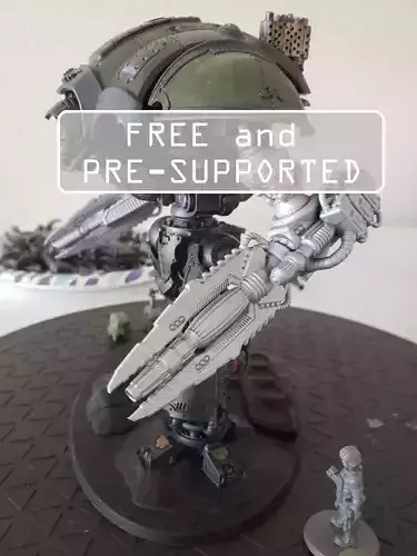Free Suturus Pattern LasWeapon For Questing Mechs And Knights Free 3D print model