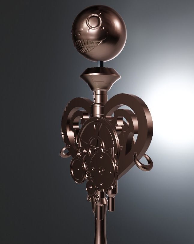 Nier Fanart Staff of 2B Mahou Shojou Magical Girl 3d print model 3D print model_9