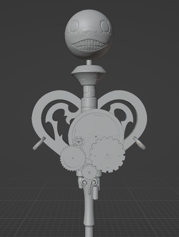 Nier Fanart Staff of 2B Mahou Shojou Magical Girl 3d print model 3D print model_23