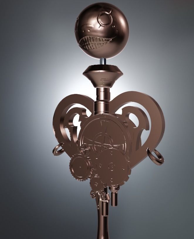 Nier Fanart Staff of 2B Mahou Shojou Magical Girl 3d print model 3D print model_8