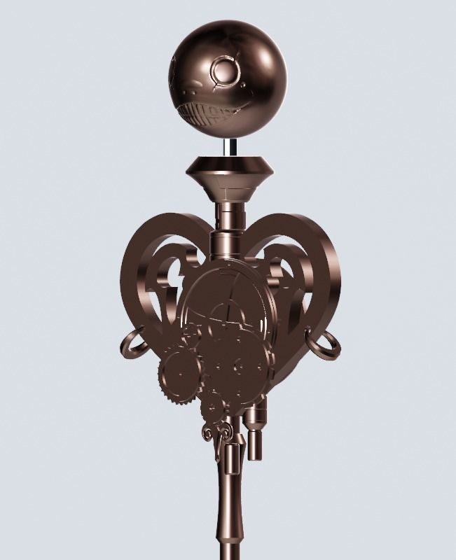 Nier Fanart Staff of 2B Mahou Shojou Magical Girl 3d print model 3D print model_5