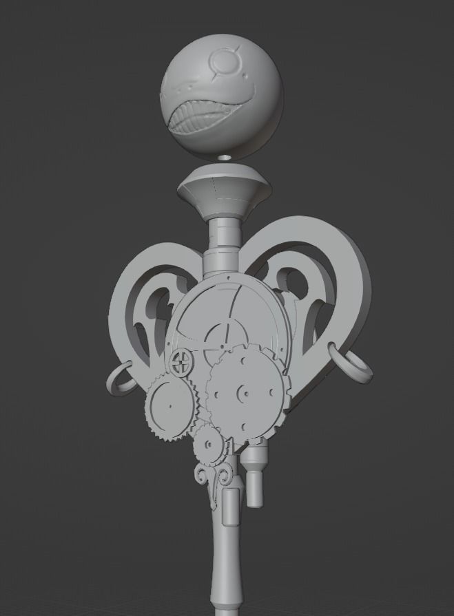 Nier Fanart Staff of 2B Mahou Shojou Magical Girl 3d print model 3D print model_24