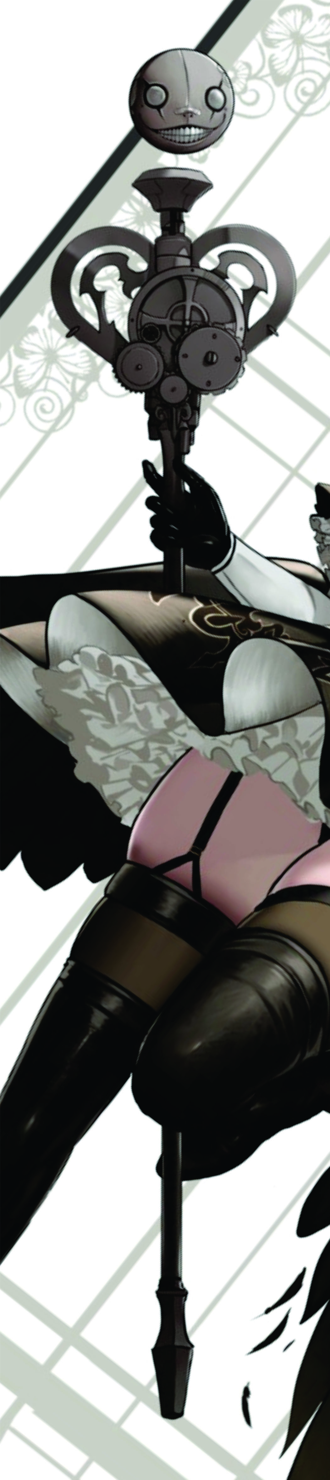 Nier Fanart Staff of 2B Mahou Shojou Magical Girl 3d print model 3D print model_1