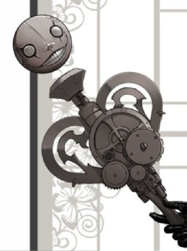 Nier Fanart Staff of 2B Mahou Shojou Magical Girl 3d print model 3D print model_2