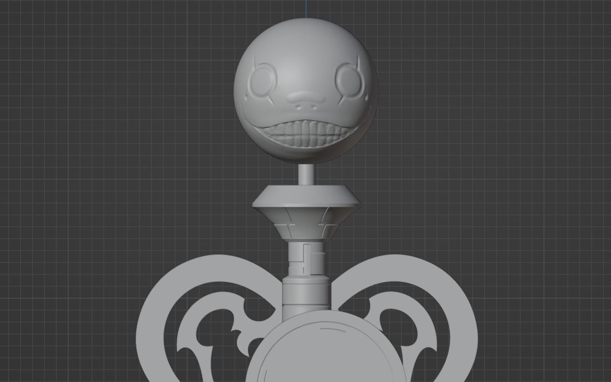 Nier Fanart Staff of 2B Mahou Shojou Magical Girl 3d print model 3D print model_15