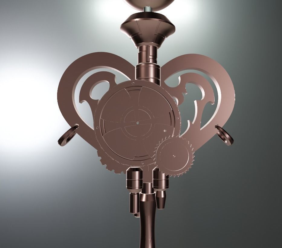 Nier Fanart Staff of 2B Mahou Shojou Magical Girl 3d print model 3D print model_12