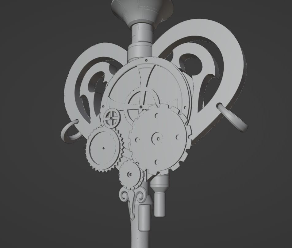 Nier Fanart Staff of 2B Mahou Shojou Magical Girl 3d print model 3D print model_18