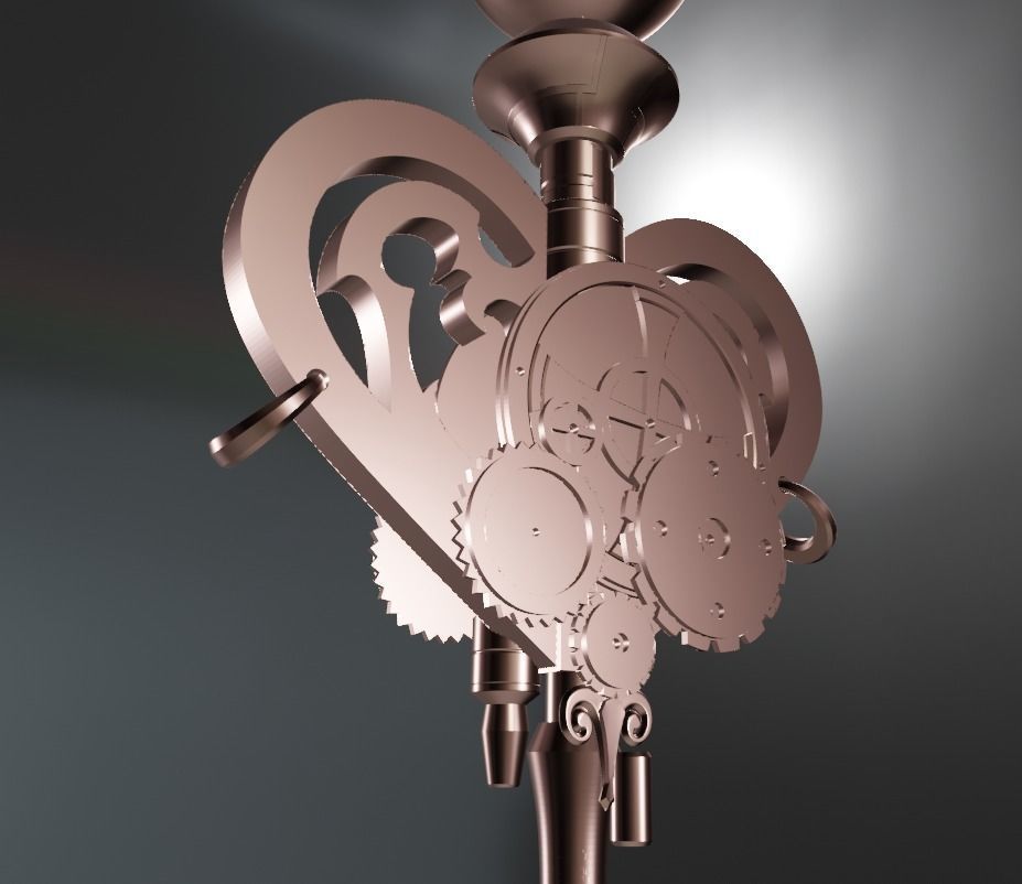 Nier Fanart Staff of 2B Mahou Shojou Magical Girl 3d print model 3D print model_11