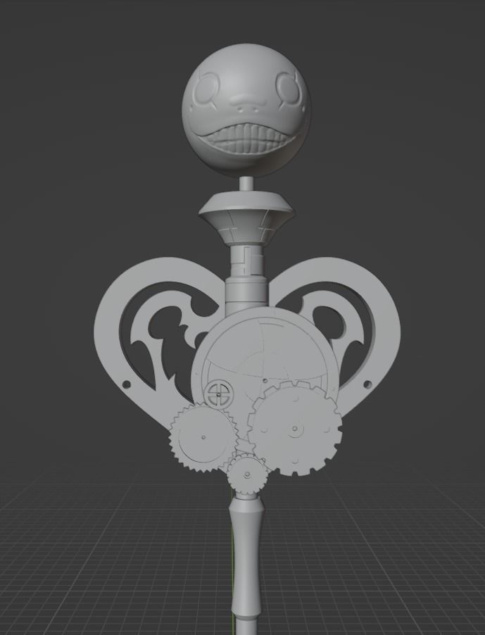 Nier Fanart Staff of 2B Mahou Shojou Magical Girl 3d print model 3D print model_22