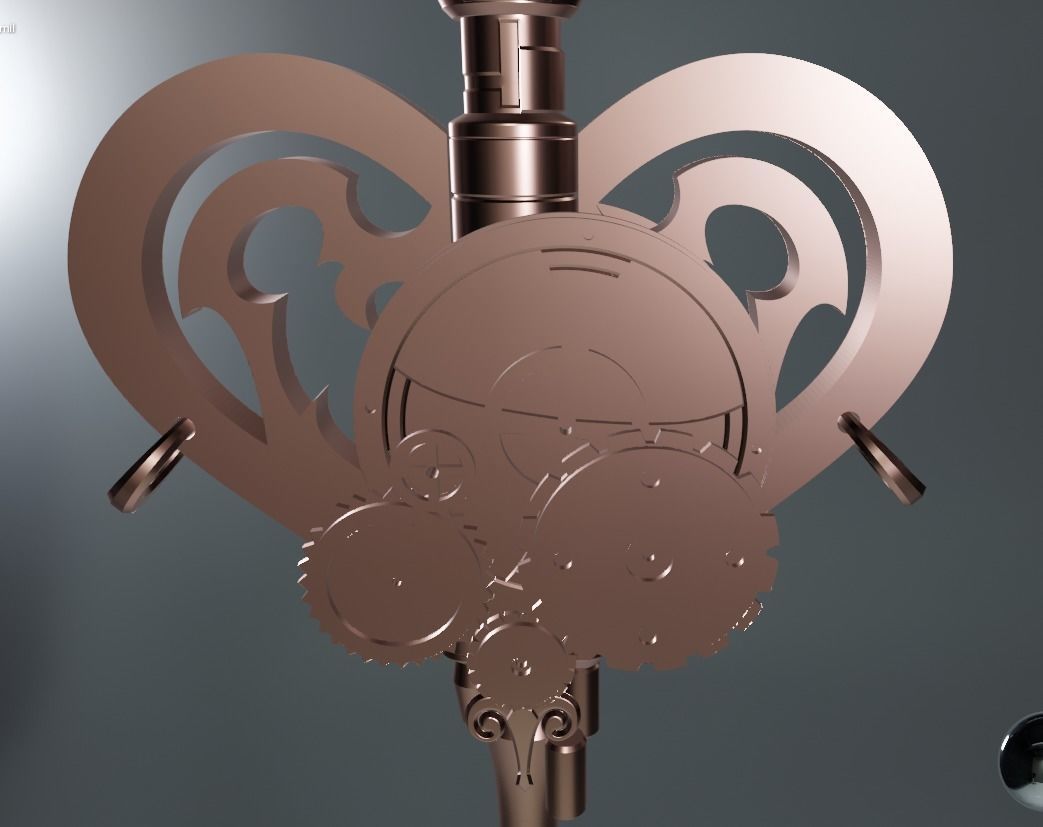 Nier Fanart Staff of 2B Mahou Shojou Magical Girl 3d print model 3D print model_10