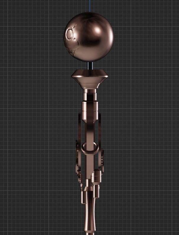 Nier Fanart Staff of 2B Mahou Shojou Magical Girl 3d print model 3D print model_6