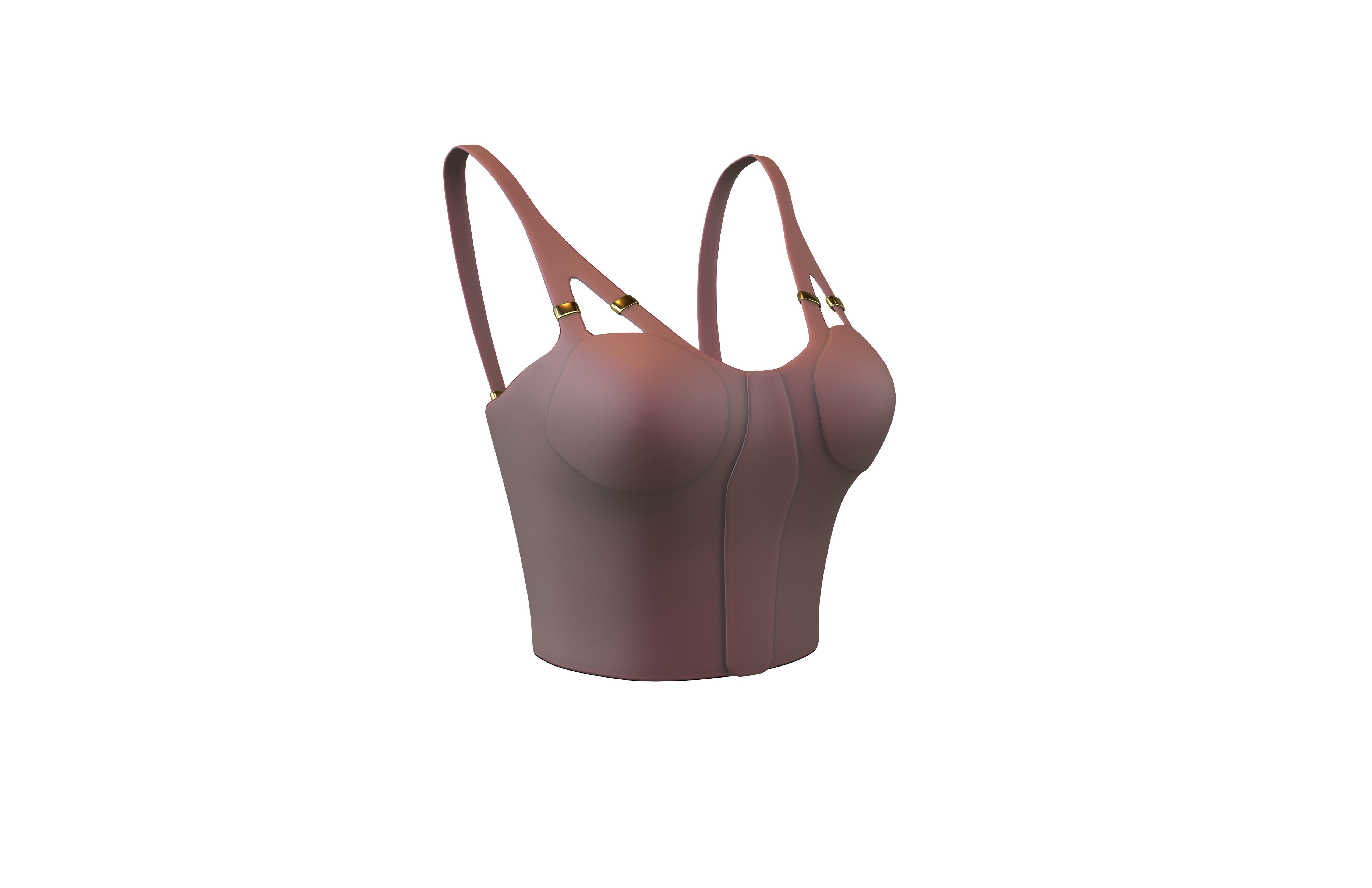 Bra Top v1 002 Low-poly 3D model_1