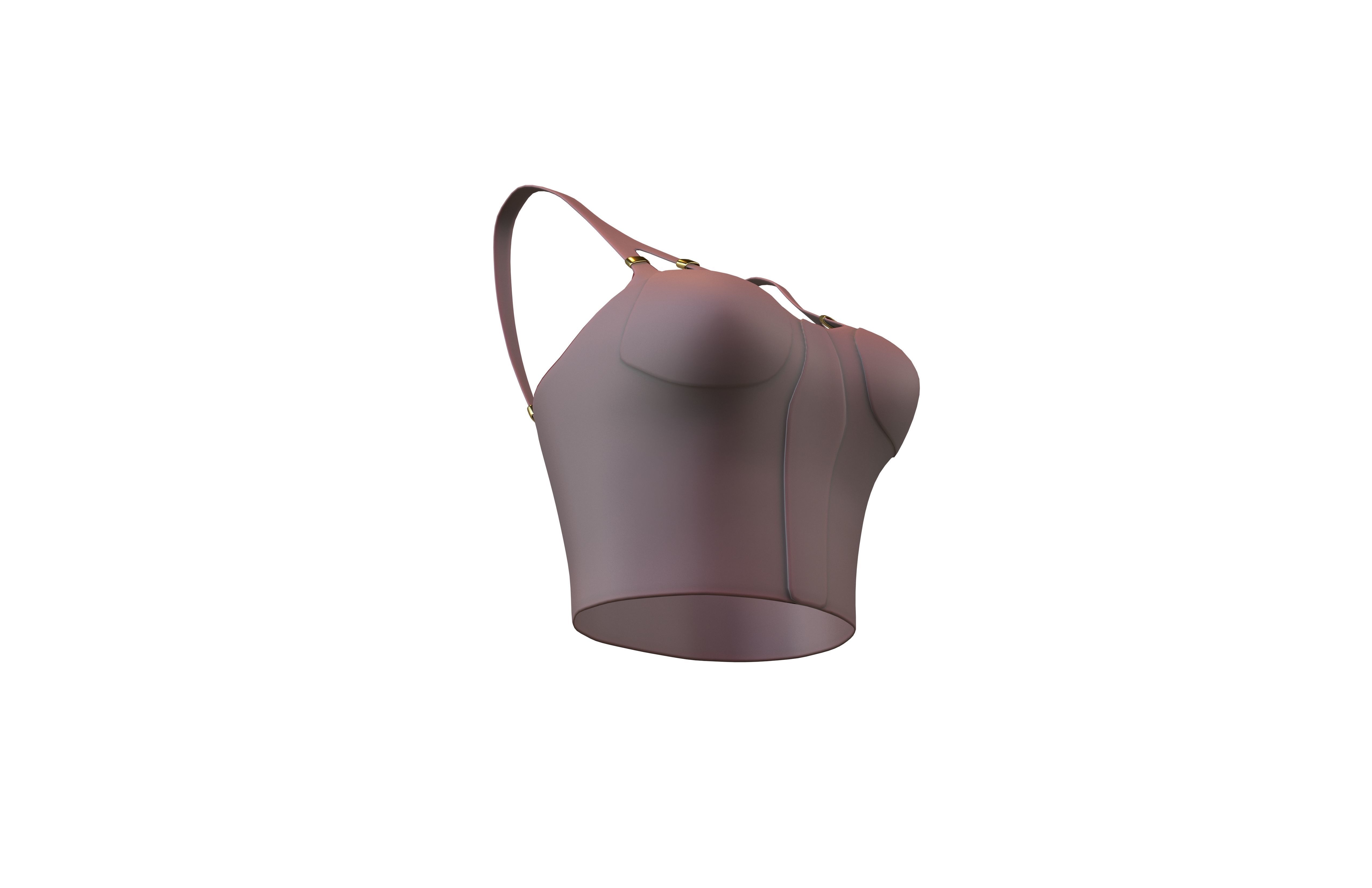 Bra Top v1 002 Low-poly 3D model_3