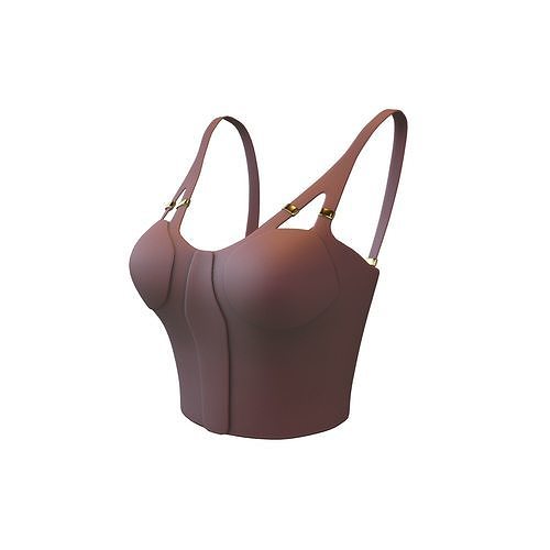 Bra Top v1 002 Low-poly 3D model