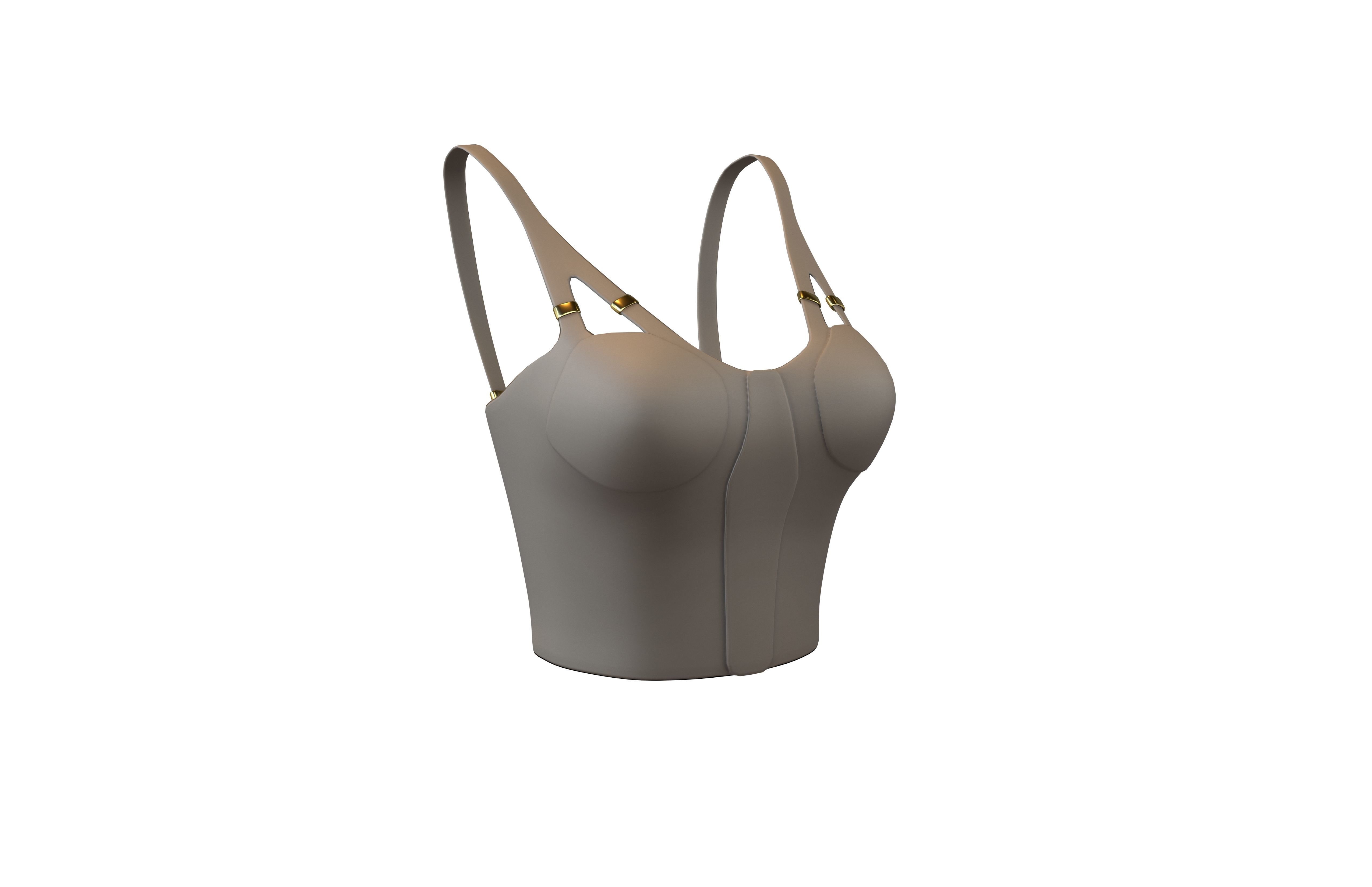 Bra Top v1 004 Low-poly 3D model_1