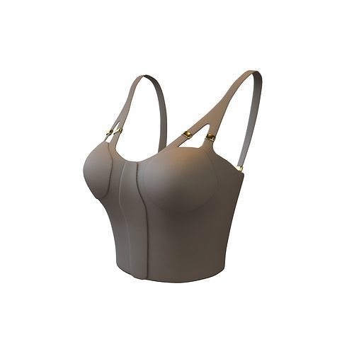 Bra Top v1 004 Low-poly 3D model