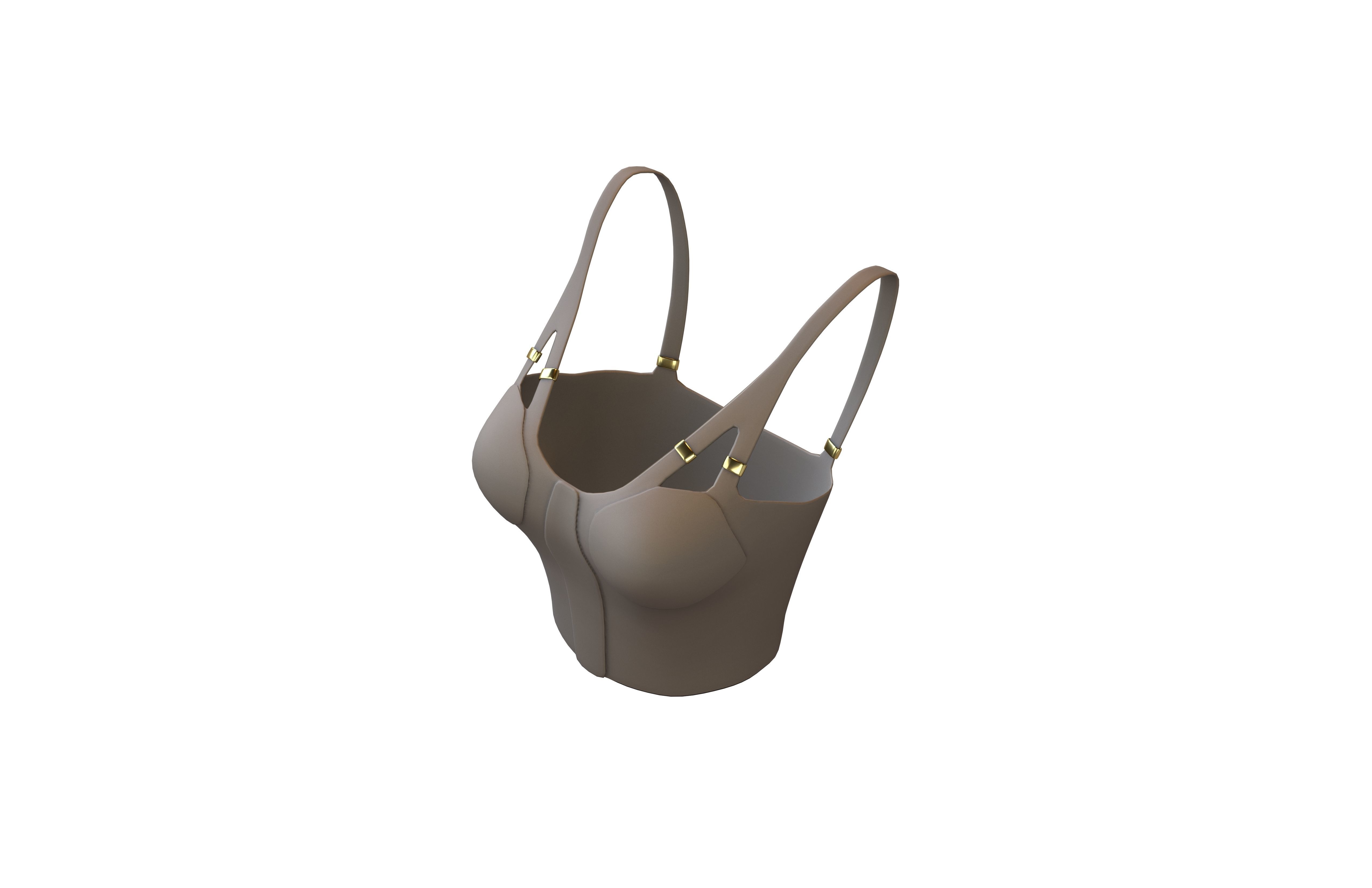 Bra Top v1 004 Low-poly 3D model_2