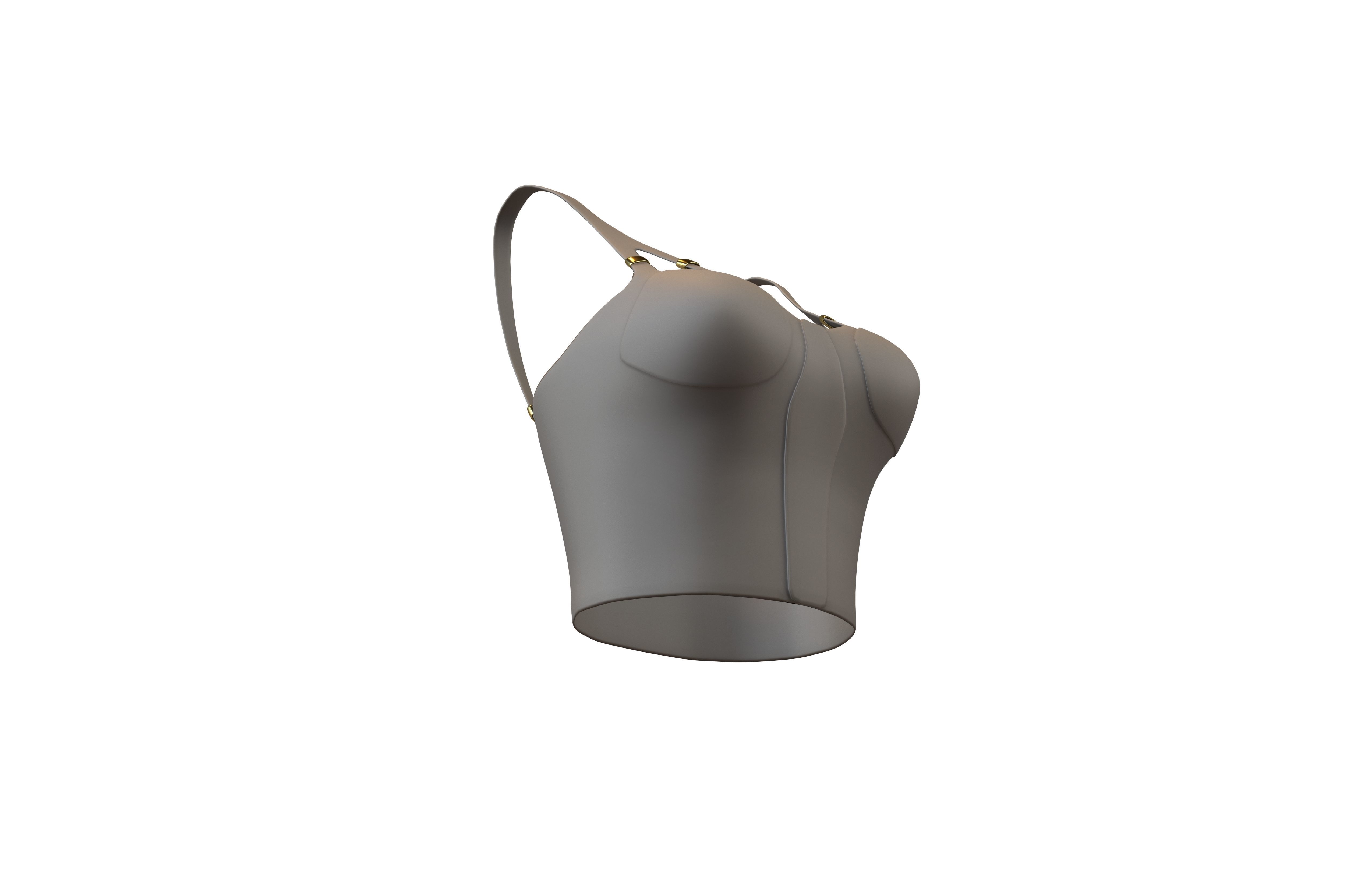 Bra Top v1 004 Low-poly 3D model_3