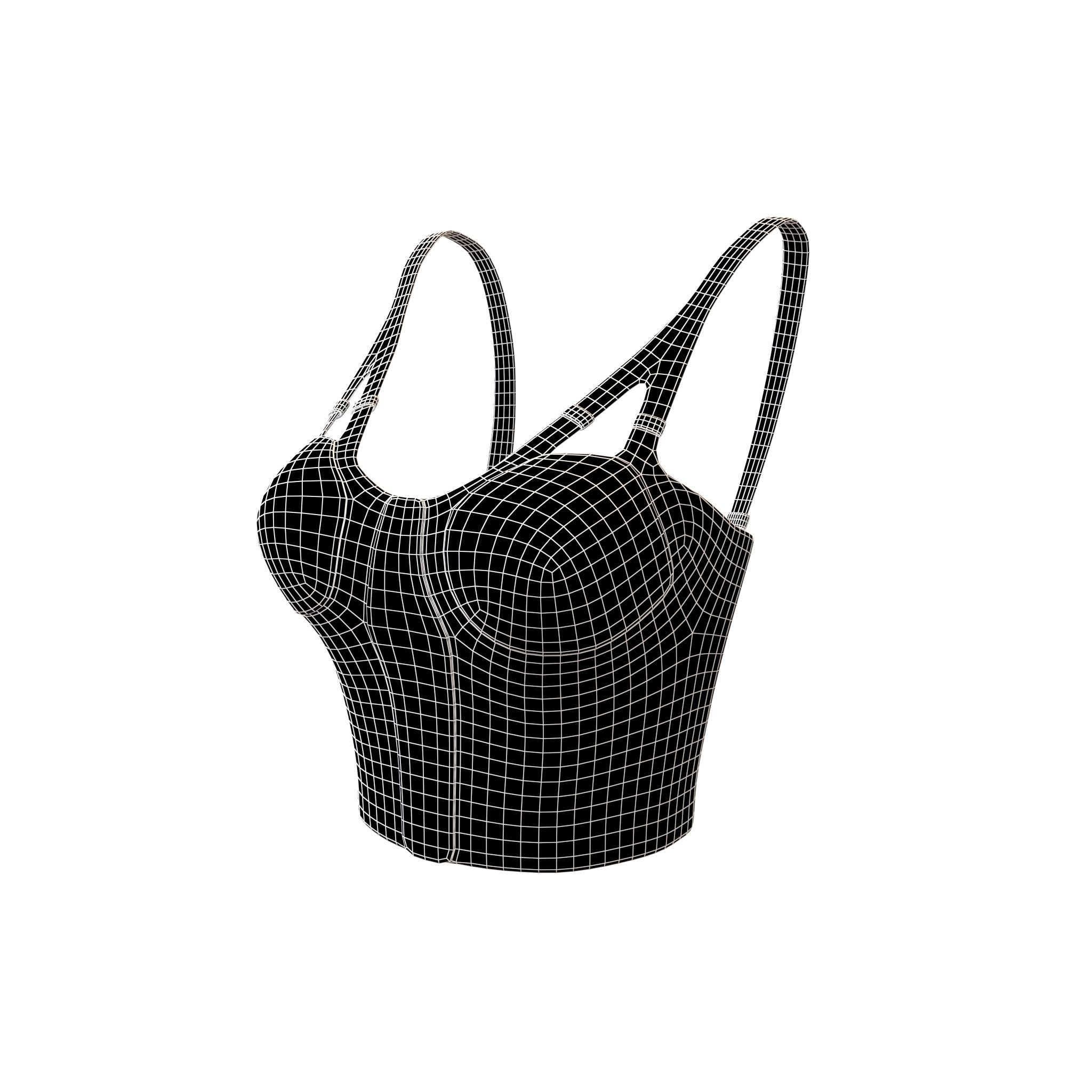 Bra Top v1 005 Low-poly 3D model_4