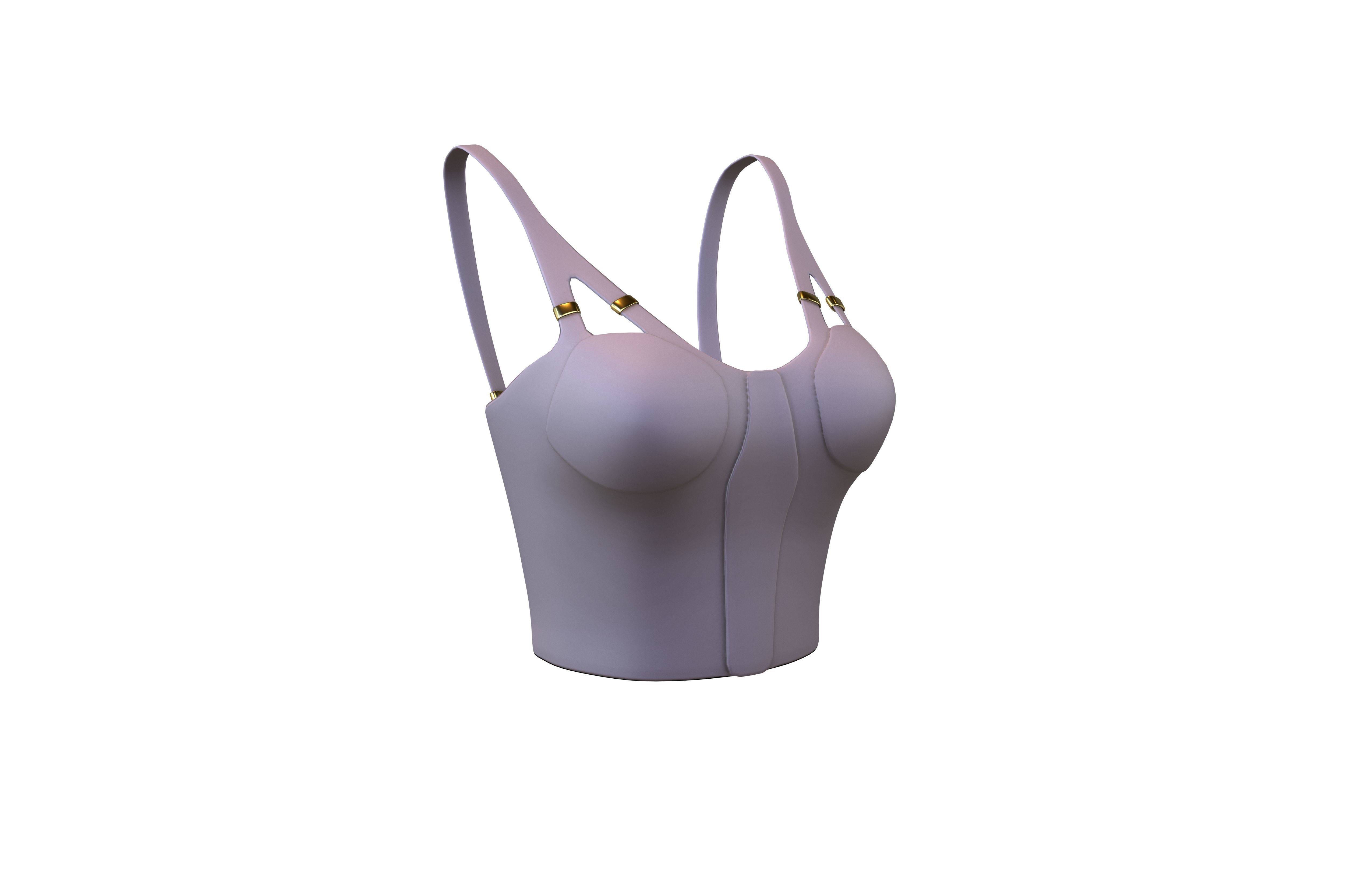 Bra Top v1 005 Low-poly 3D model_1