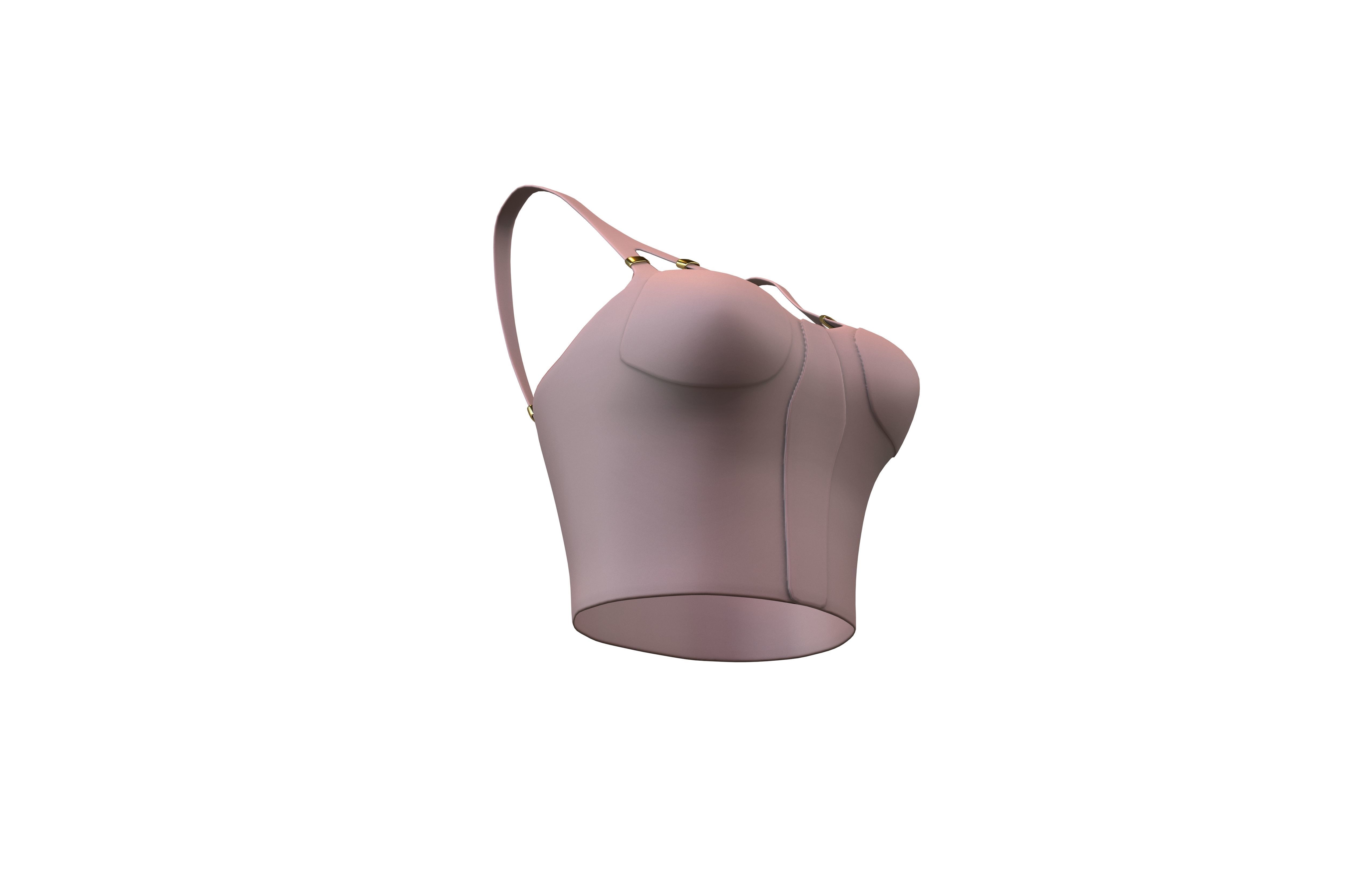 Bra Top v1 006 Low-poly 3D model_3