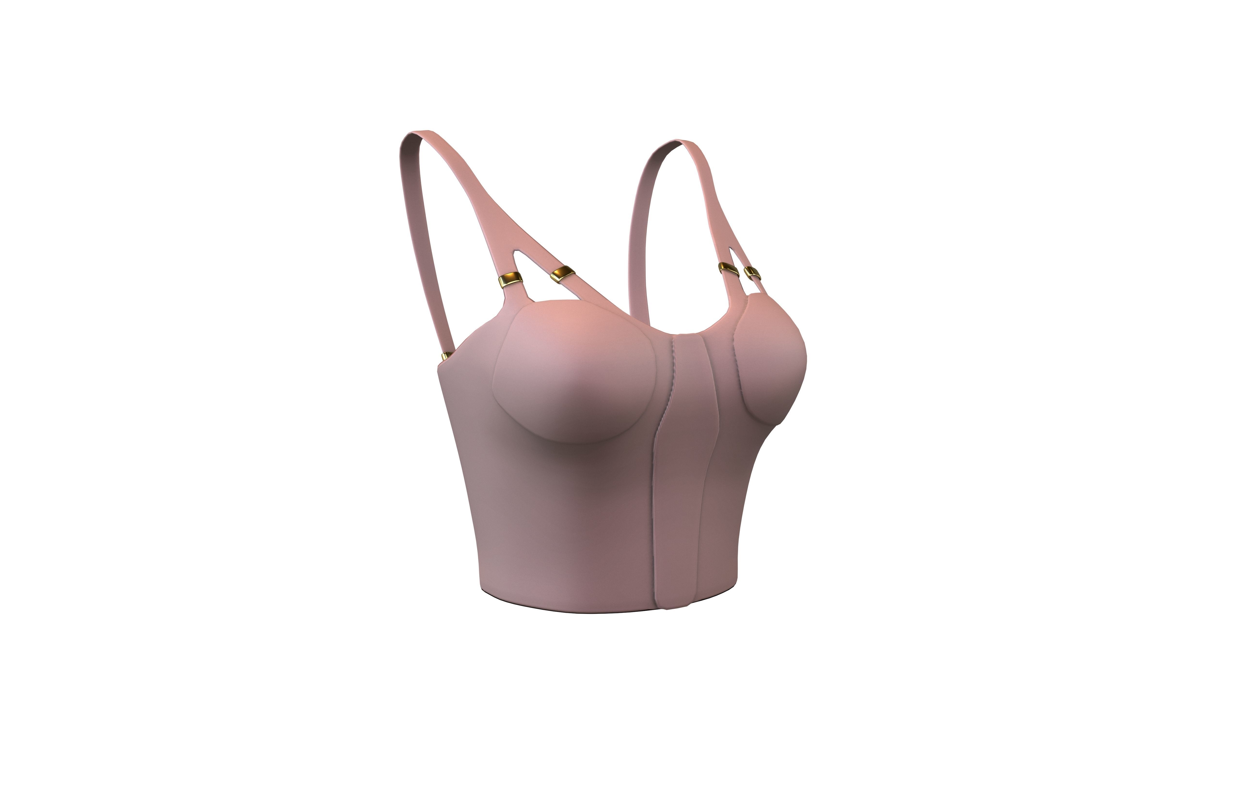 Bra Top v1 006 Low-poly 3D model_1