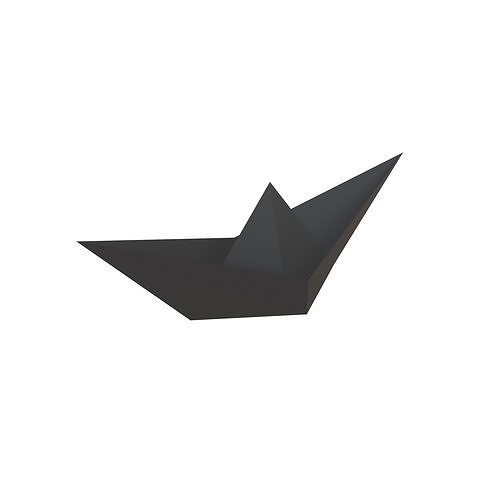 Paper Boat v1 002 Low-poly 3D model