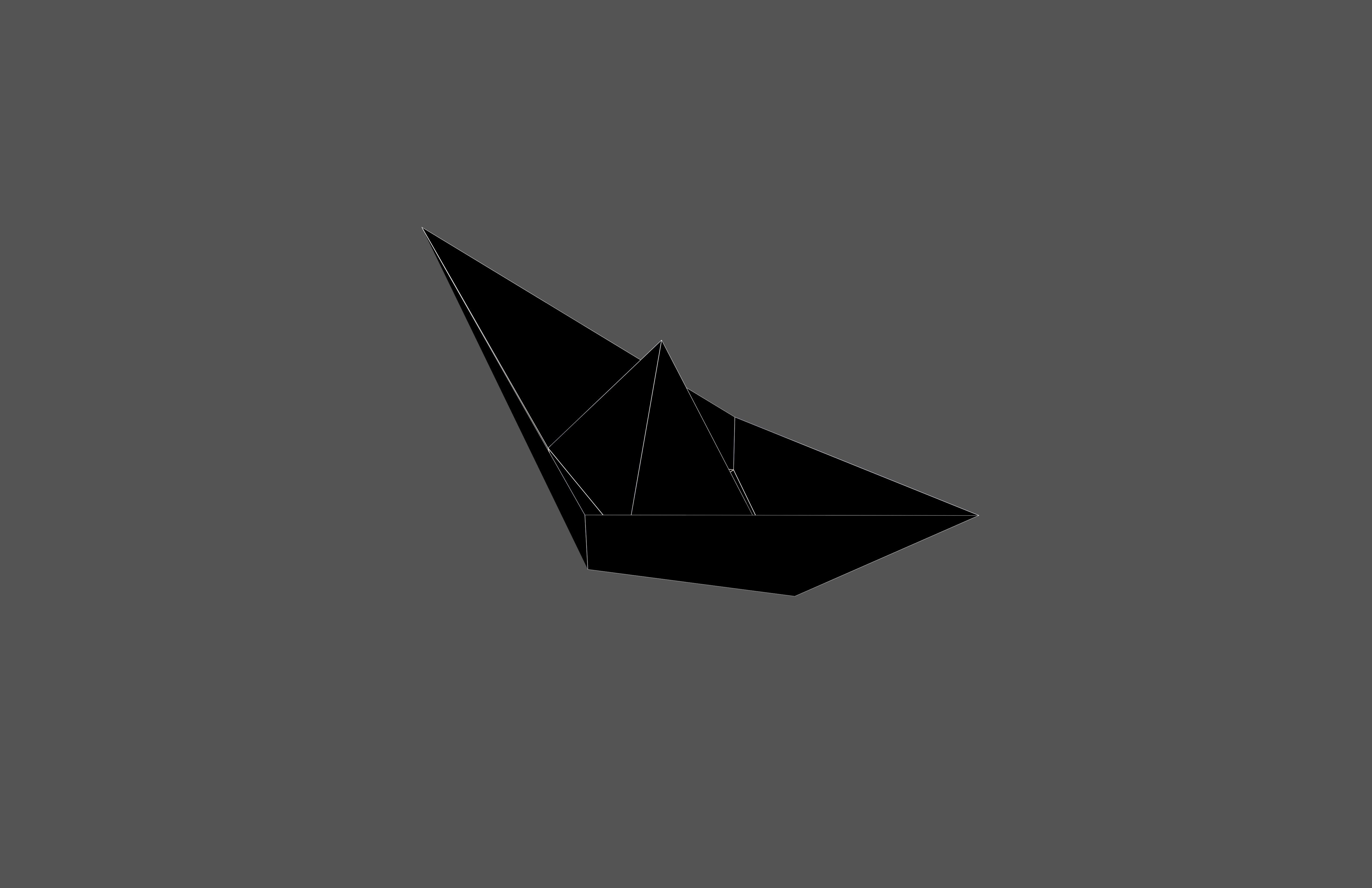 Paper Boat v1 008 Low-poly 3D model_10