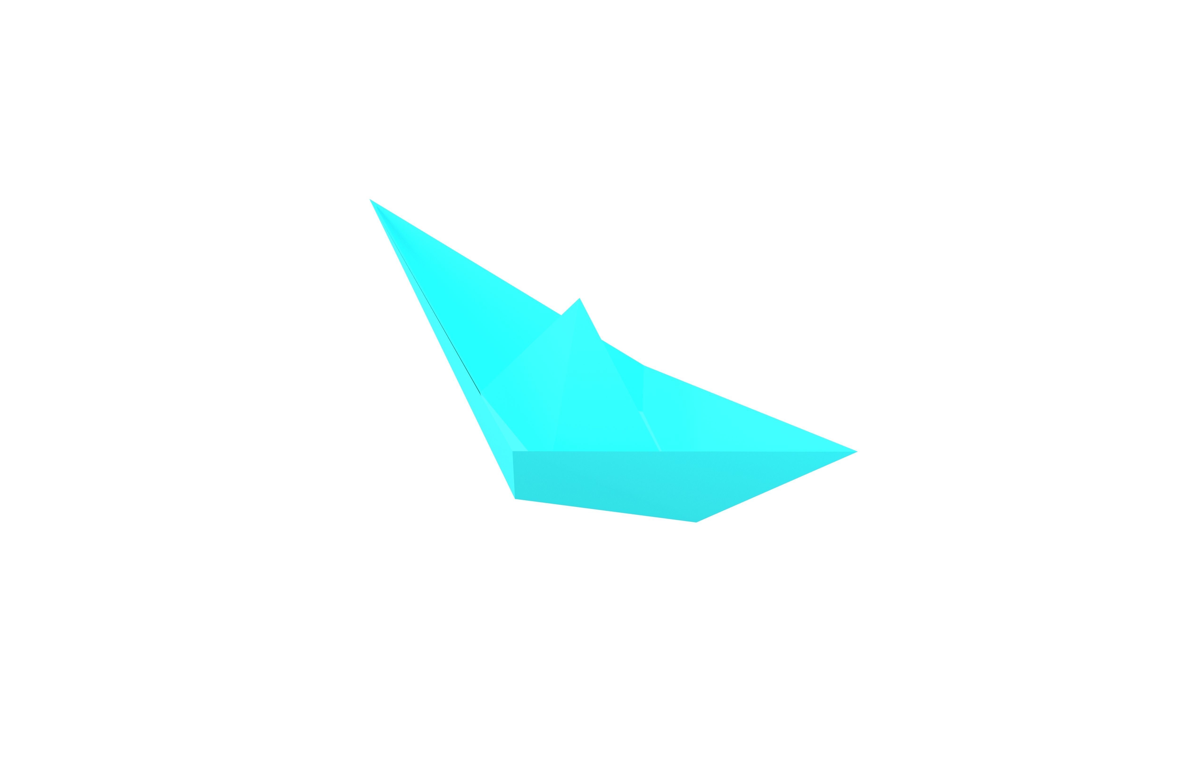 Paper Boat v1 008 Low-poly 3D model_2