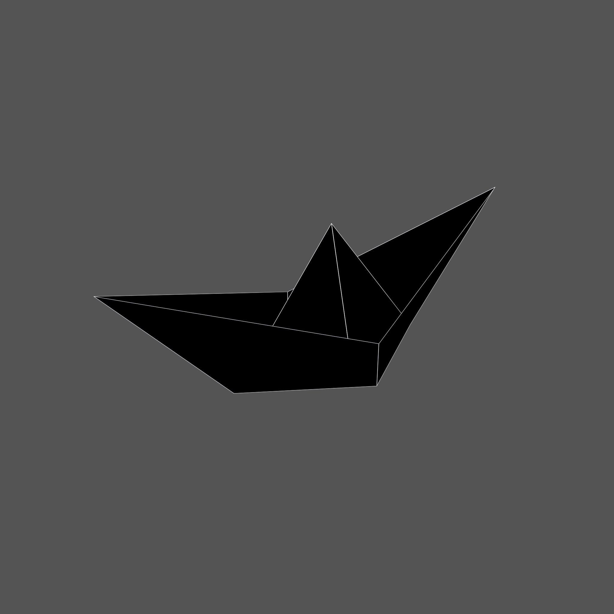 Paper Boat v1 008 Low-poly 3D model_4