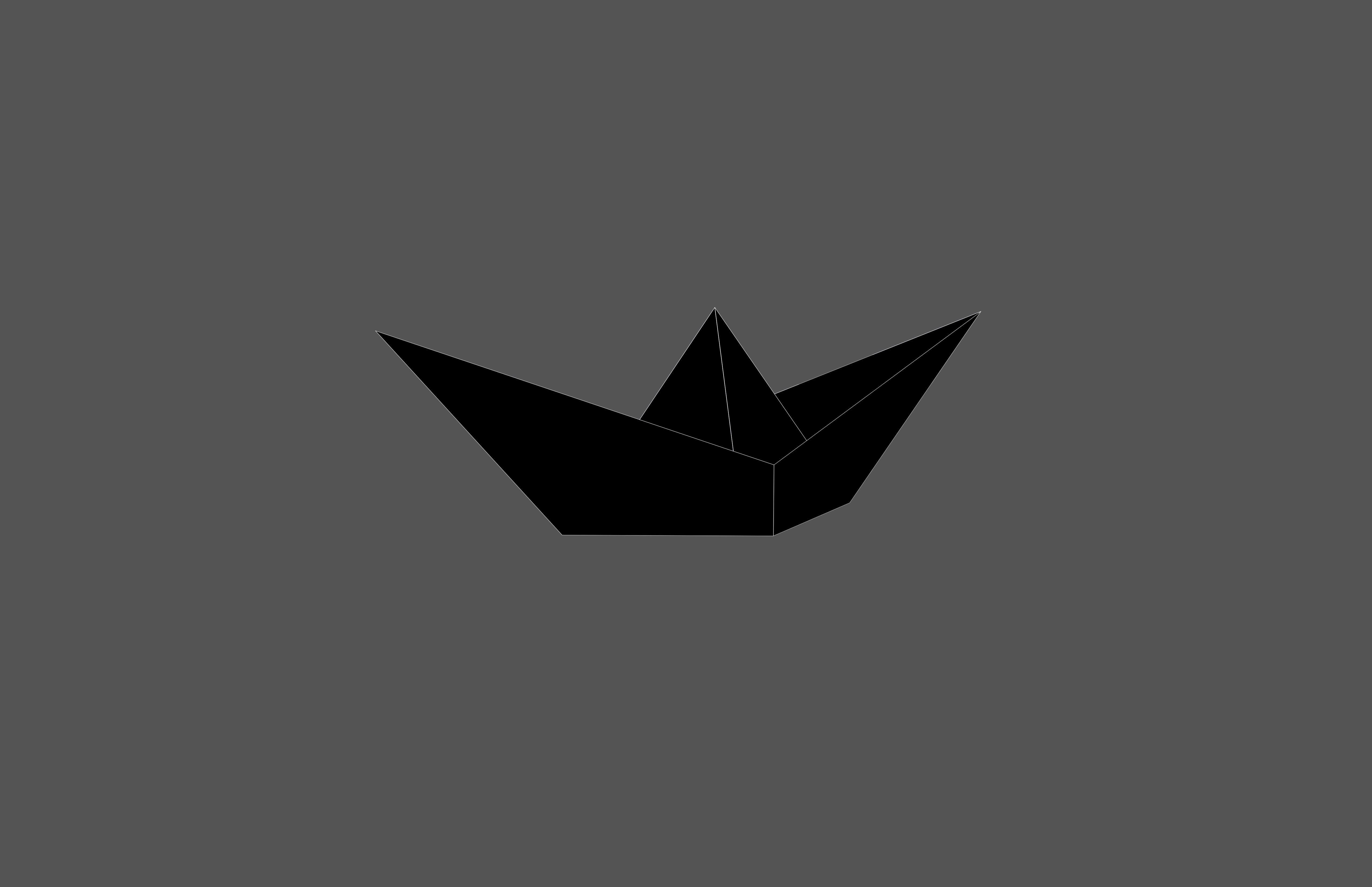 Paper Boat v1 008 Low-poly 3D model_5
