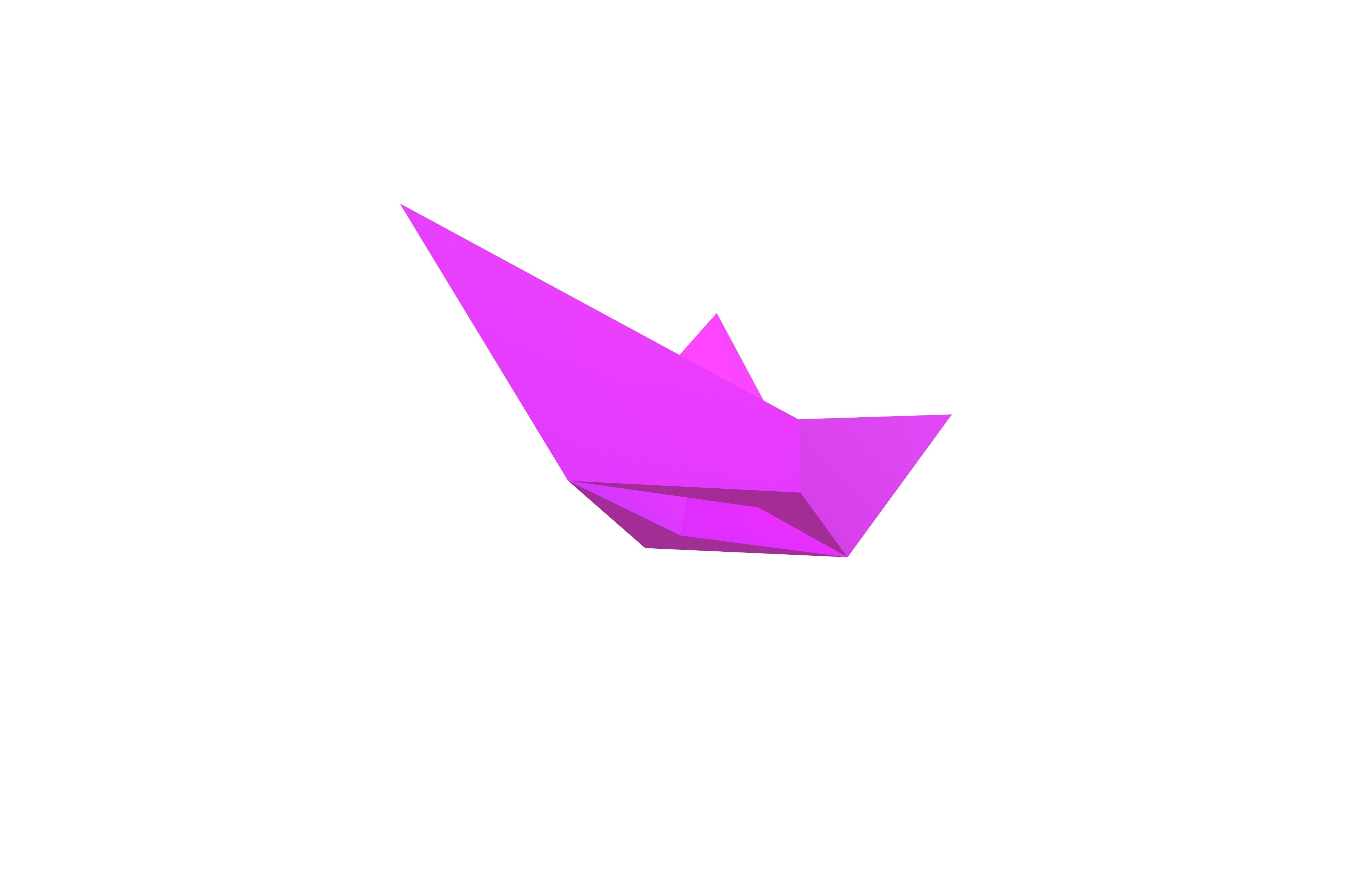 Paper Boat v1 012 Low-poly 3D model_3