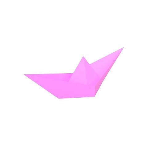 Paper Boat v1 013 Low-poly 3D model