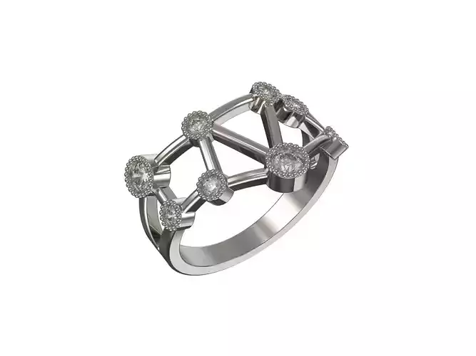 1036-Ring with diamonds