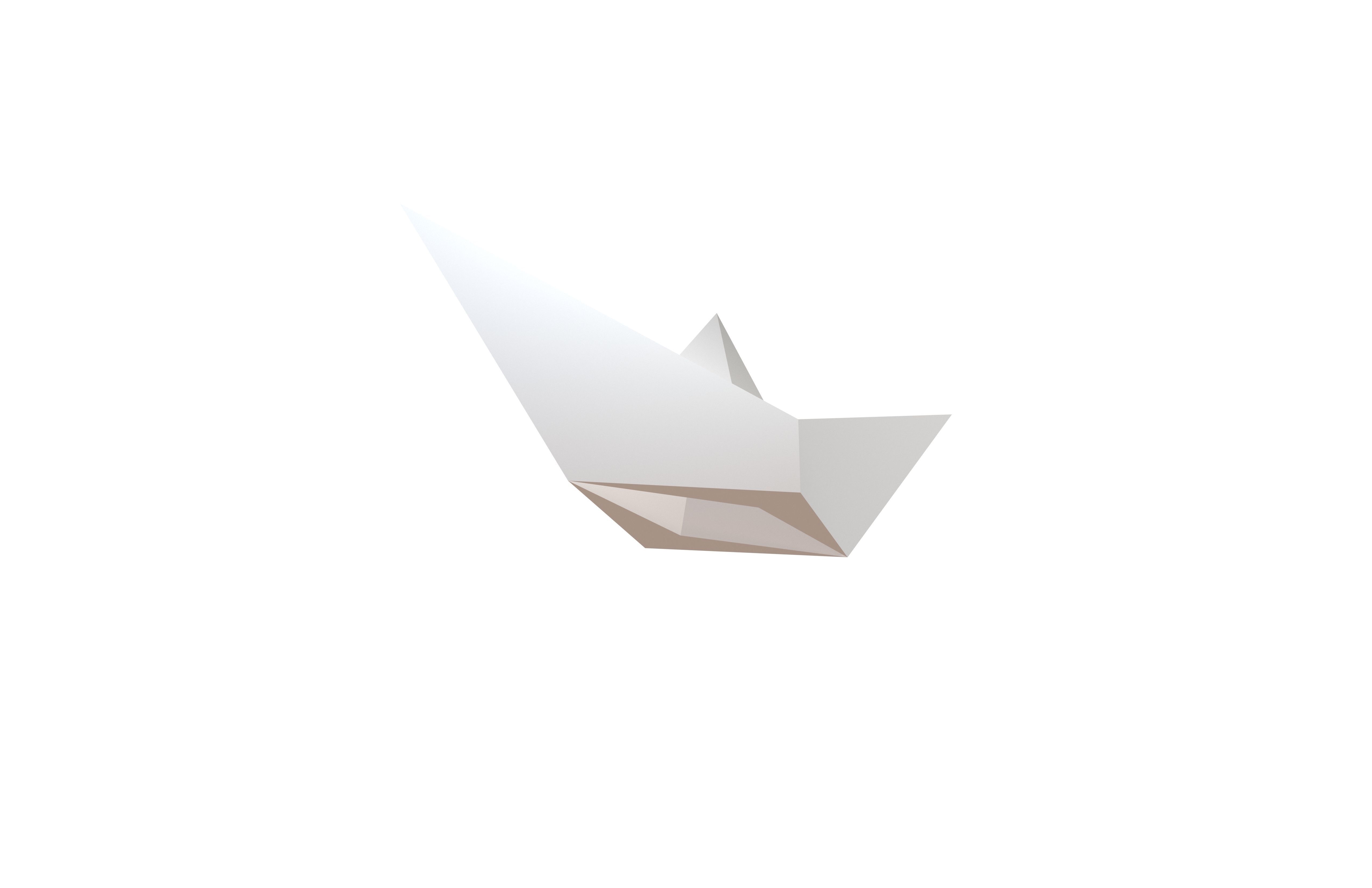 Paper Boat v1 015 Low-poly 3D model_3