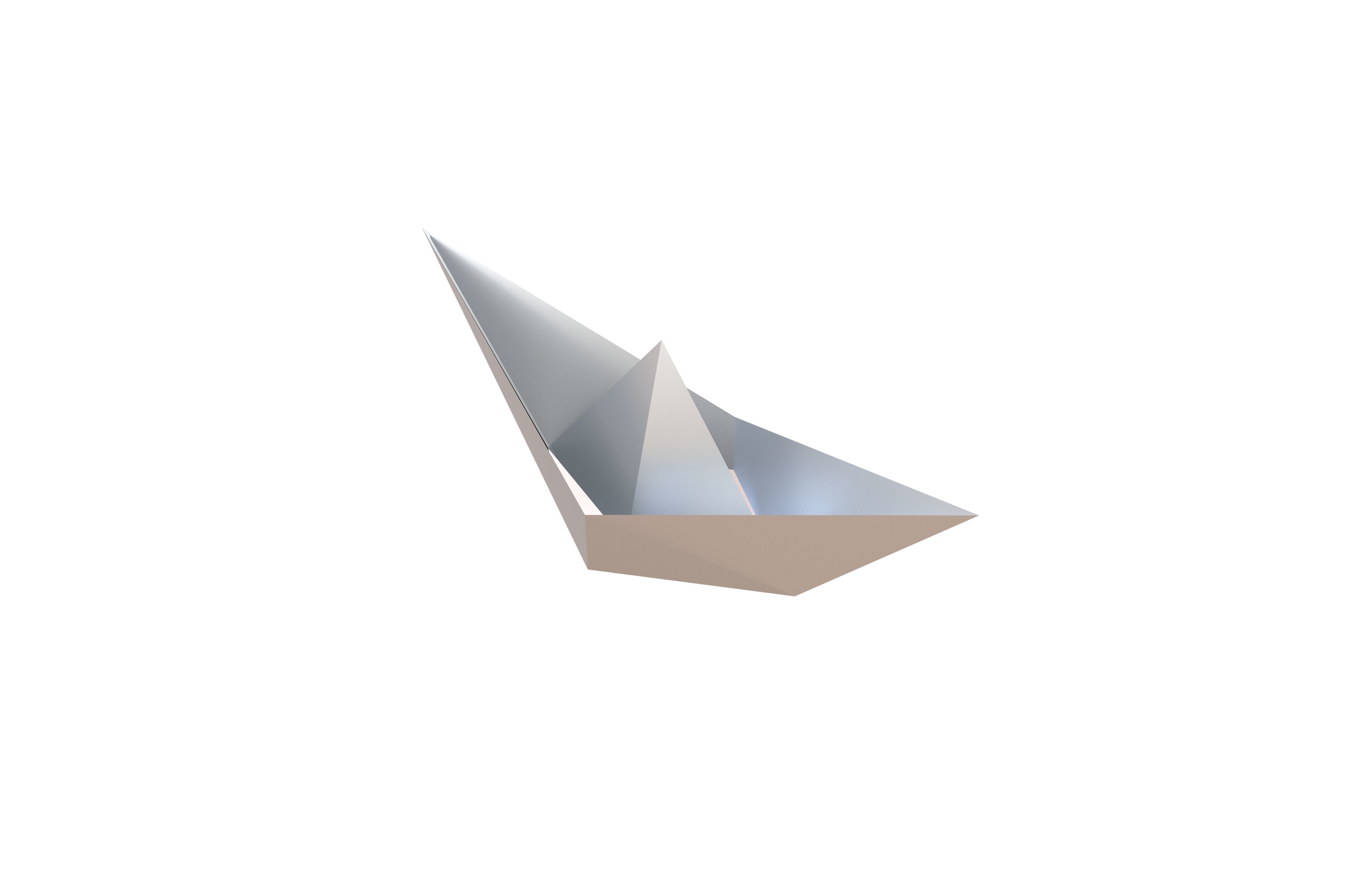 Paper Boat v1 015 Low-poly 3D model_2