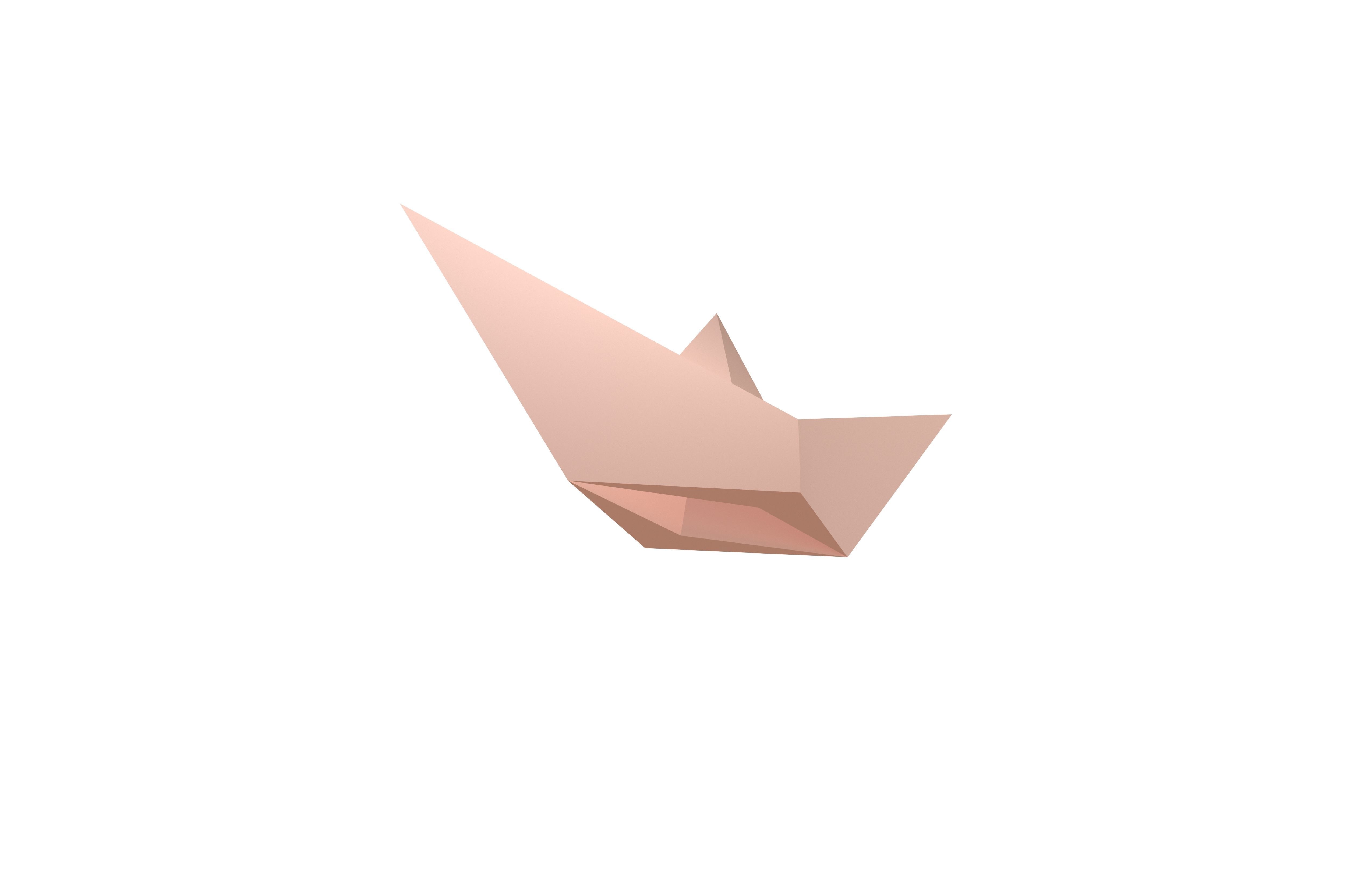 Paper Boat v1 016 Low-poly 3D model_3