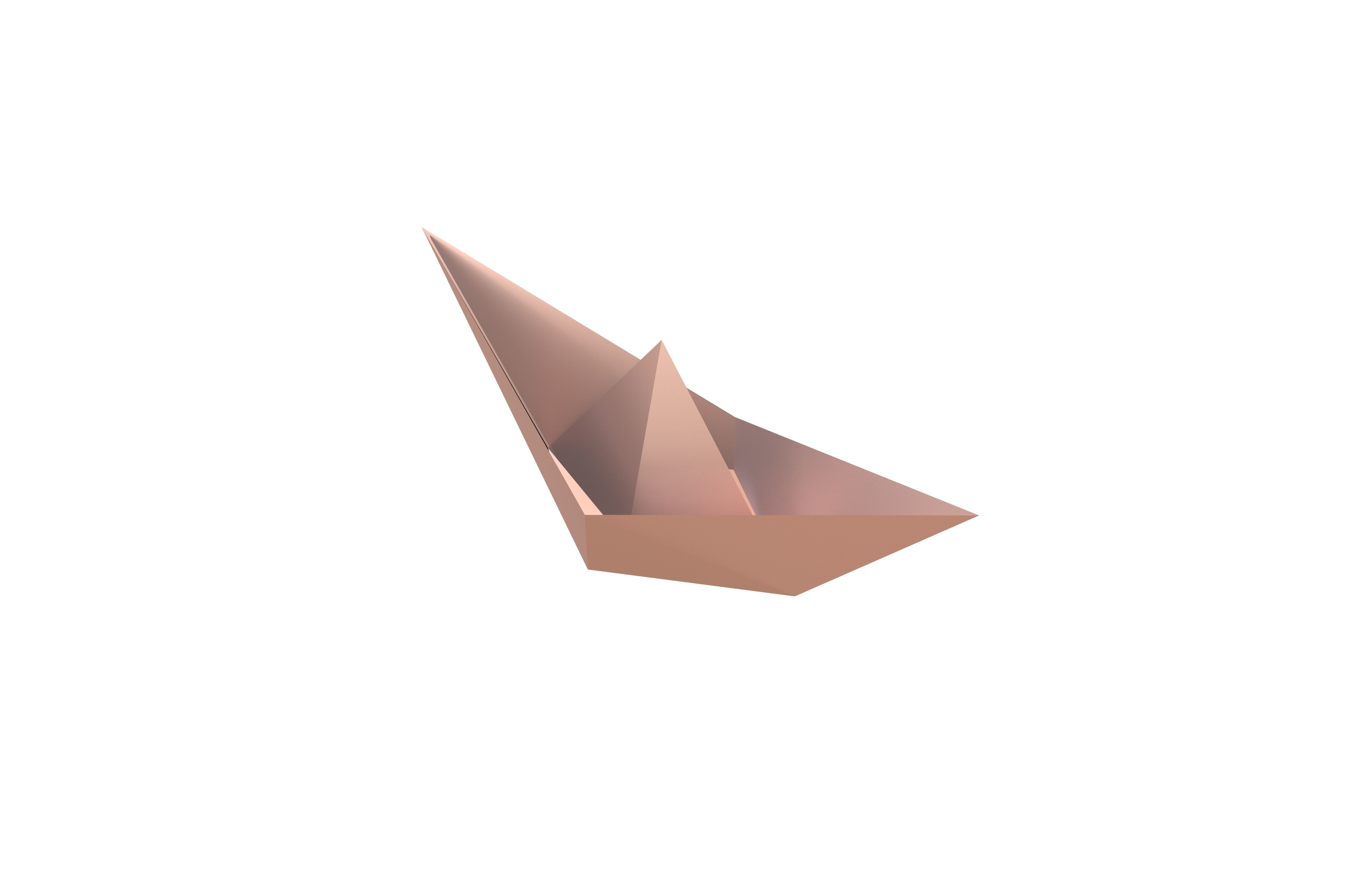 Paper Boat v1 016 Low-poly 3D model_2