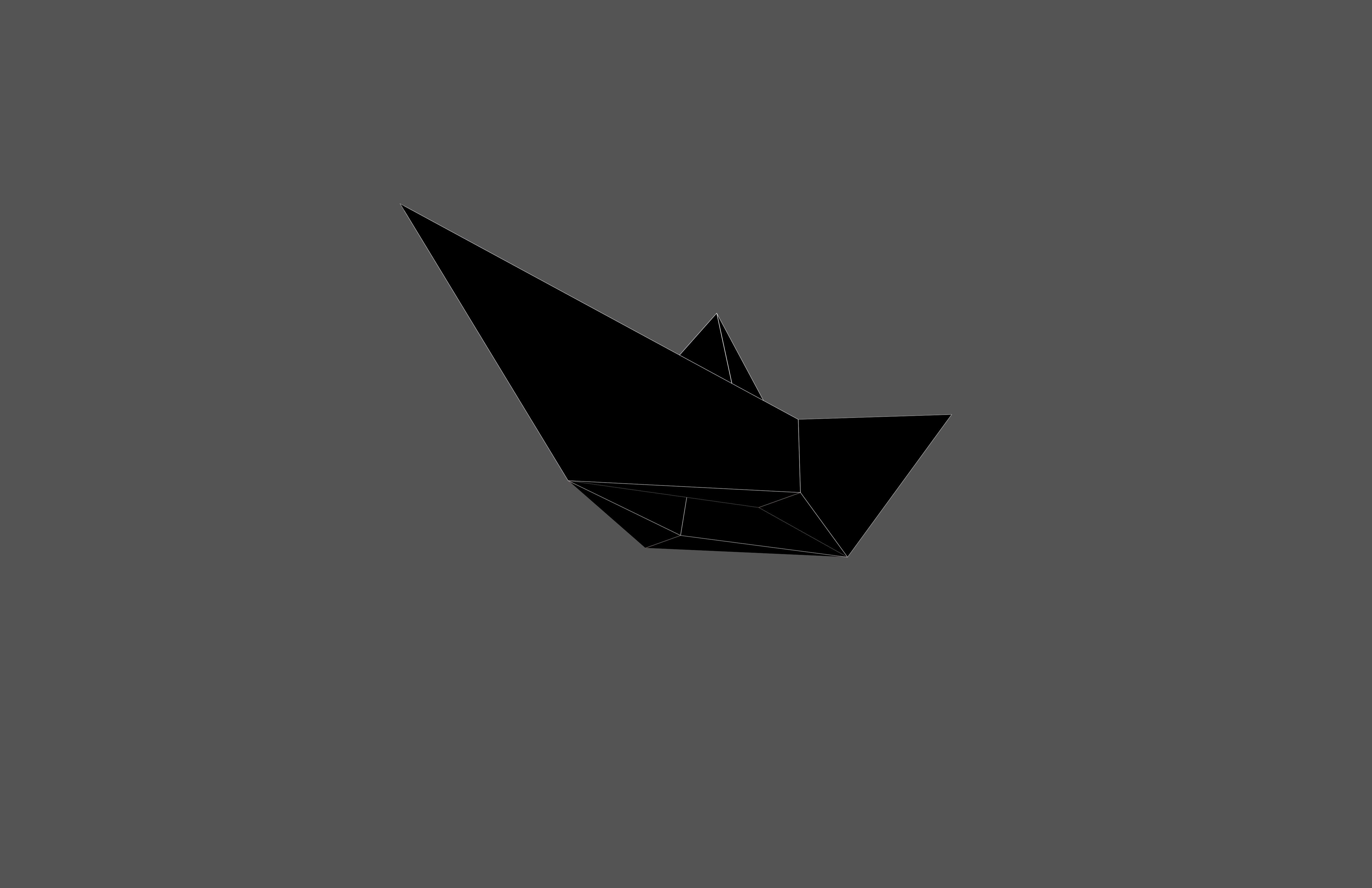 Paper Boat v1 016 Low-poly 3D model_7