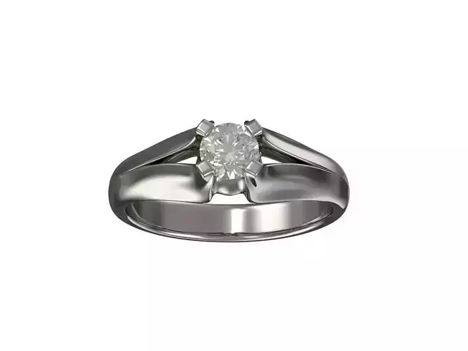 1038-Engagement ring with brilliant
