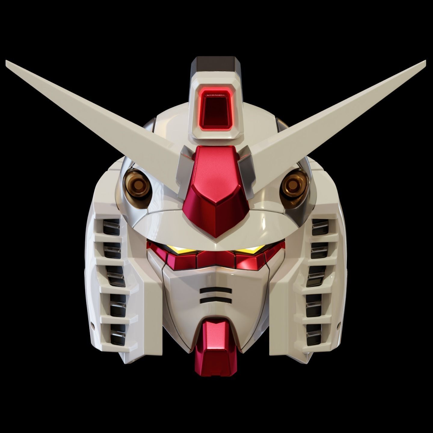 GUNDAM RX-78-2 Helmet 3D Model 3D print model_5